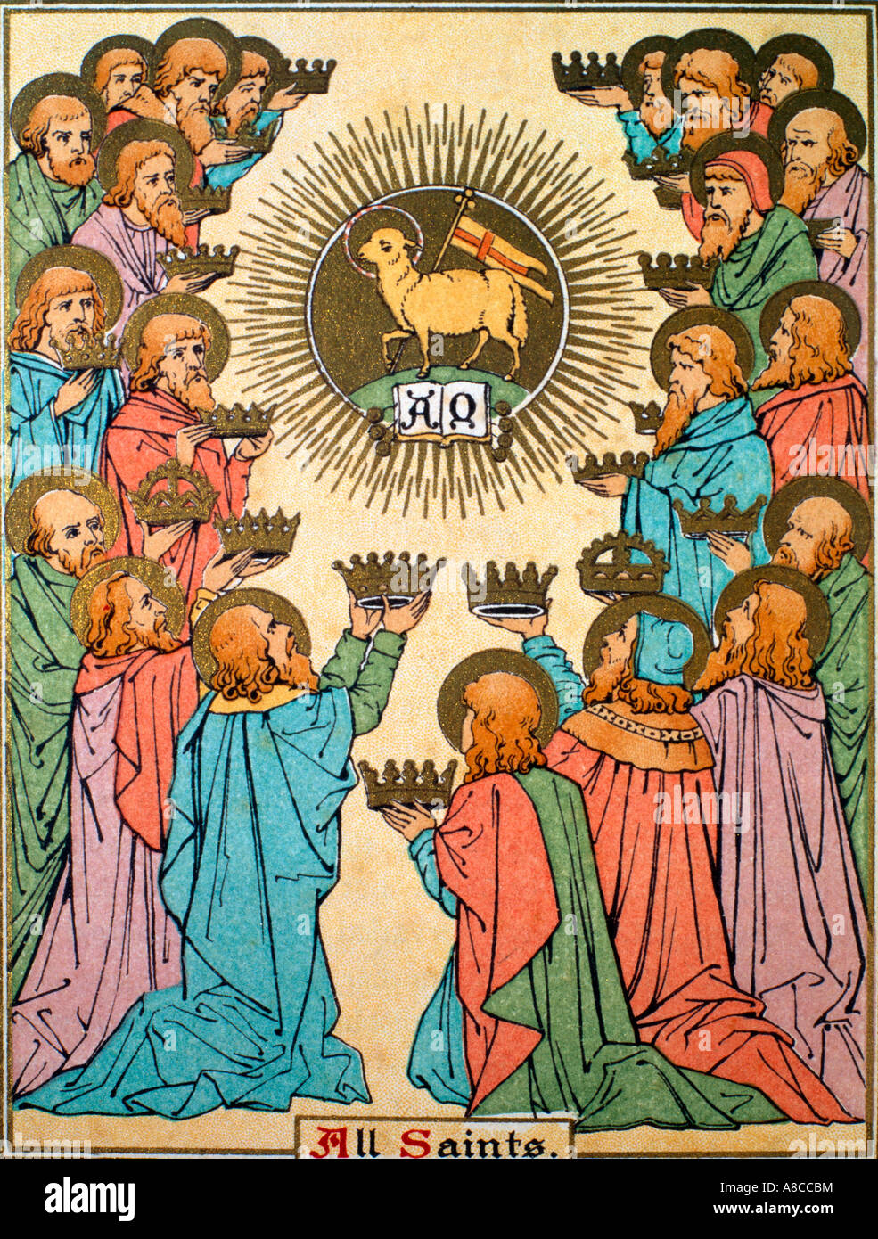 Allerheiligen Bilder: Zeichnen mit Engeln und Heiligen