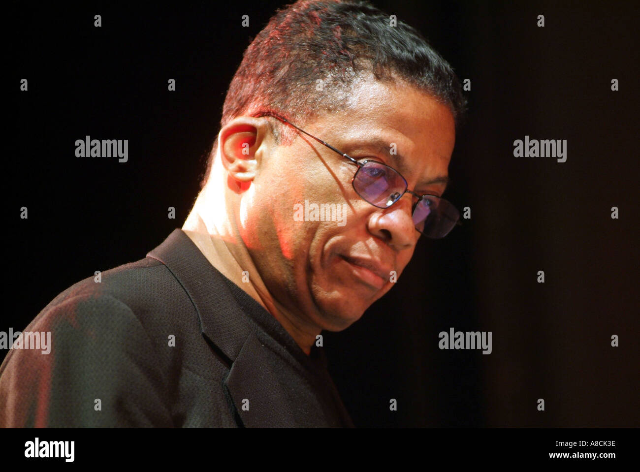 American Jazz Legende und Jazz Pianist Herbie Hancock live auf der Bühne bei Cheltenham Jazz Festival Stockfoto