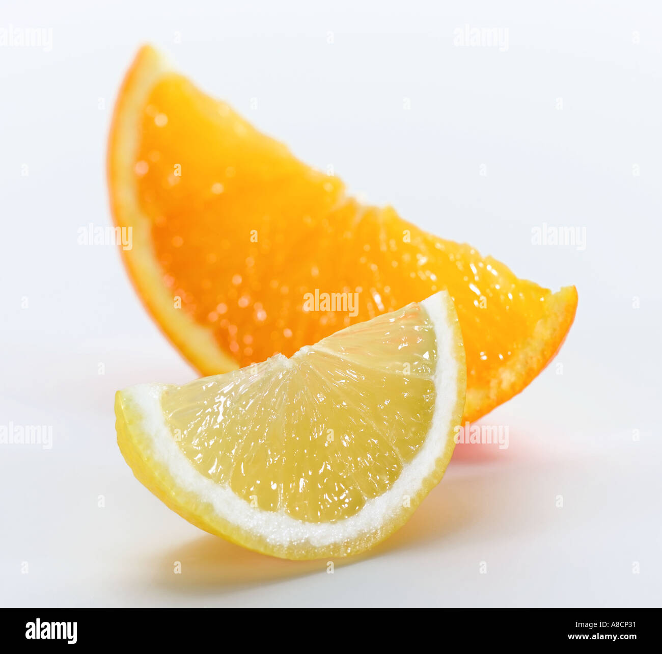 Orange und Zitrone Stockfoto