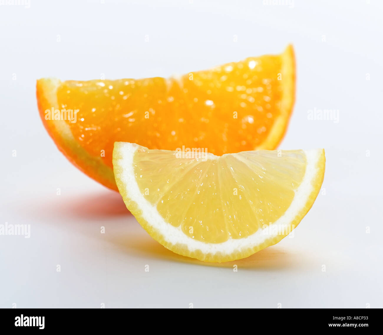 Orange und Zitrone Stockfoto