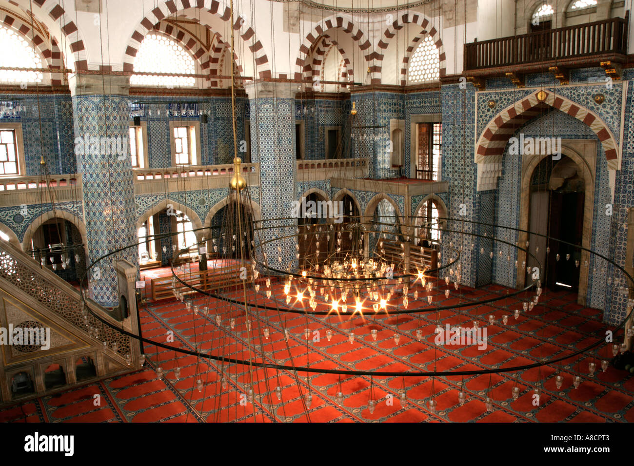 RUSTEM PASA MOSCHEE, ISTANBUL, TÜRKEI Stockfoto