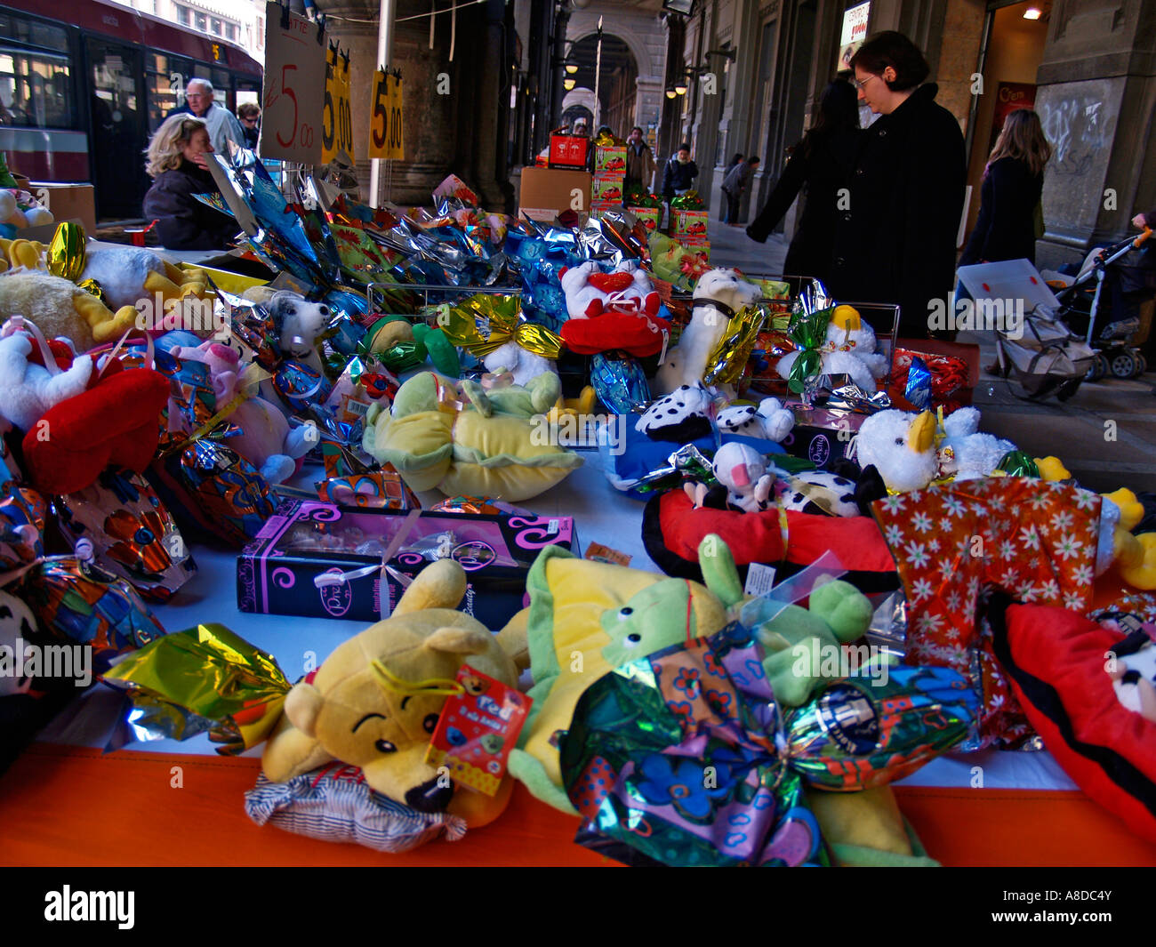 Ostermarkt in Bologna Emilia Romagna Italien Reisen Stockfoto