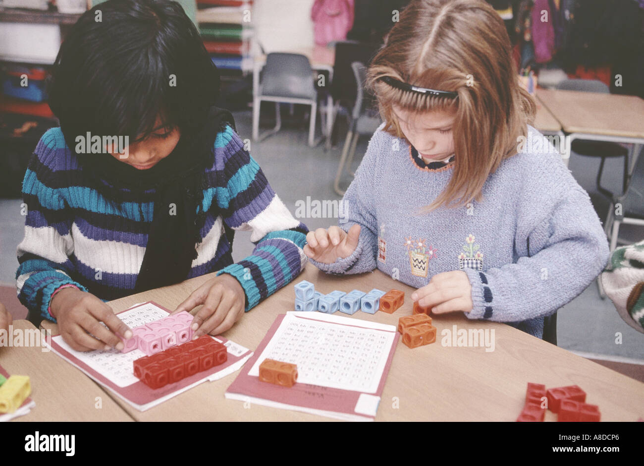 Grundschule-Math-Klasse Stockfoto