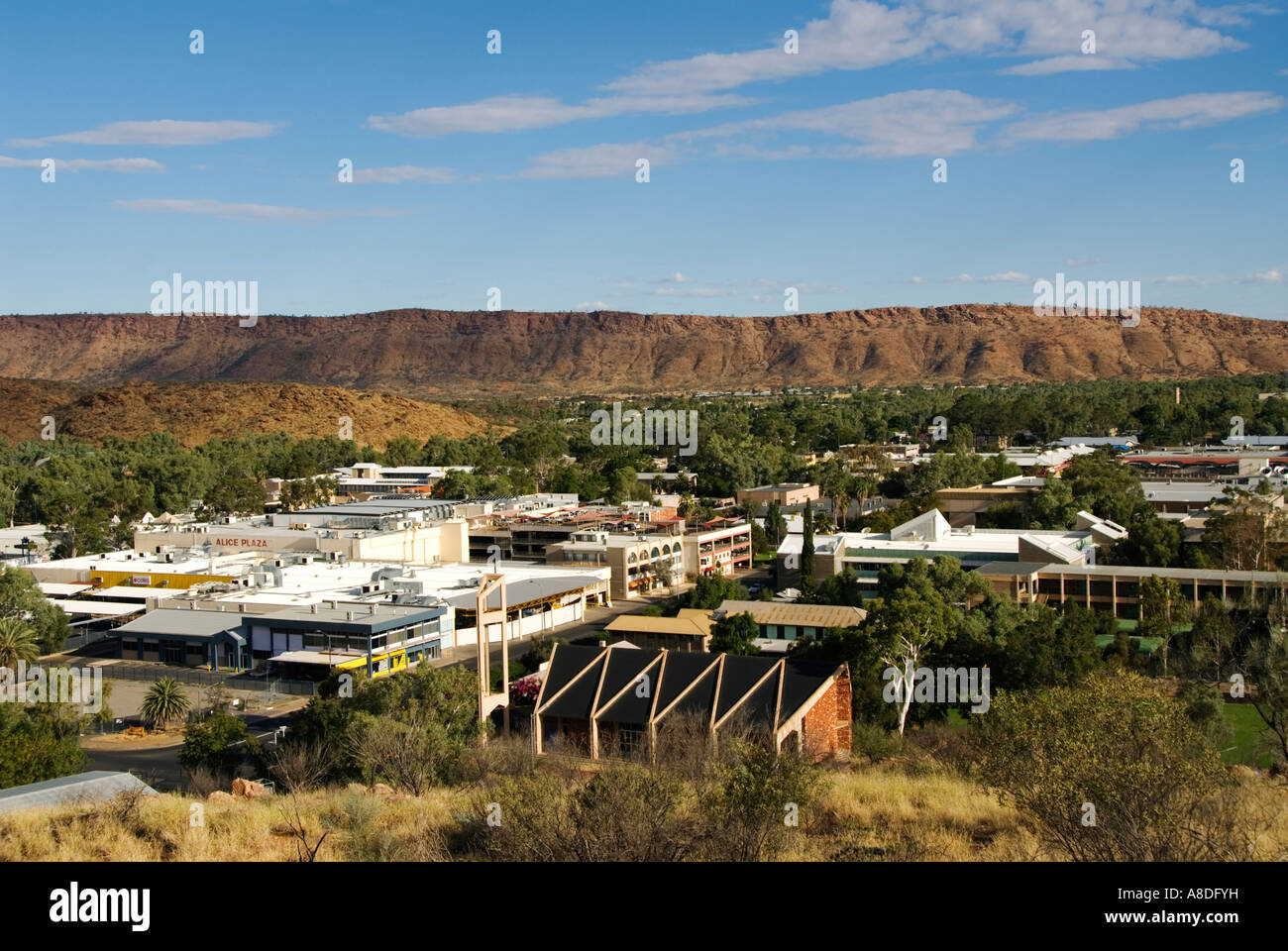 Ansicht von Alice Springs aus Anzac Hill nördlichen Territorien Australien 2007 Stockfoto