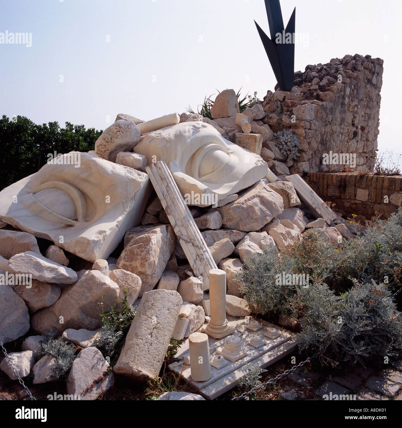 Garten des Musée Picasso Antibes Frankreich Europa Stockfoto