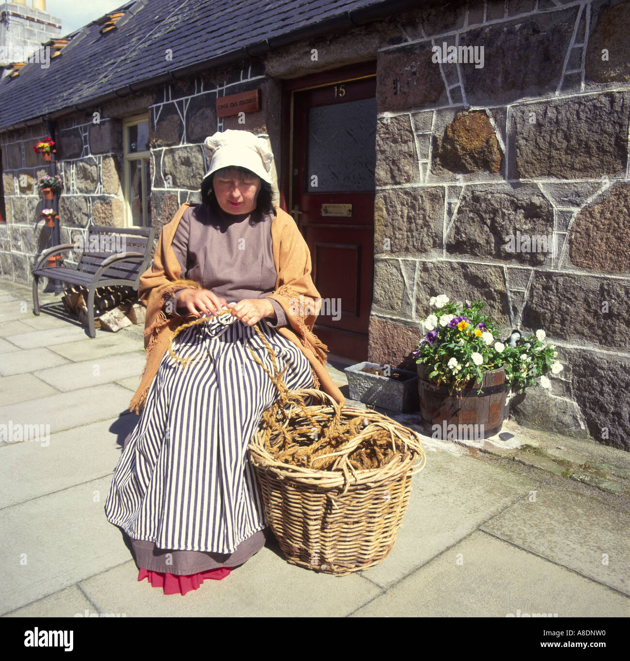Traditionelle Aberdeenshire Fischer Stockfoto
