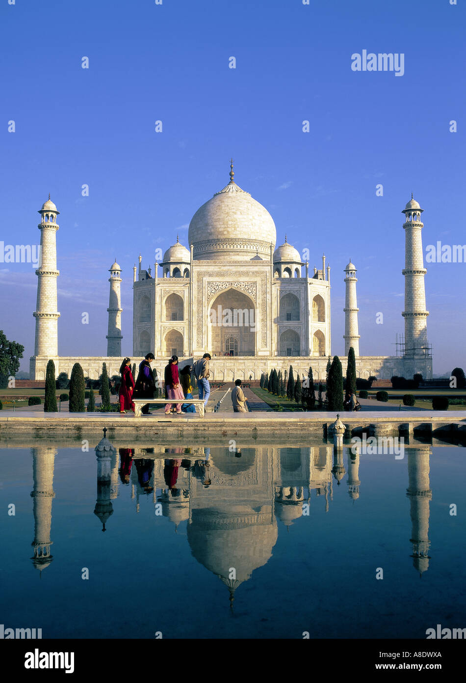 Taj Mahal, Agra Uttar Pradesh, Indien Stockfoto