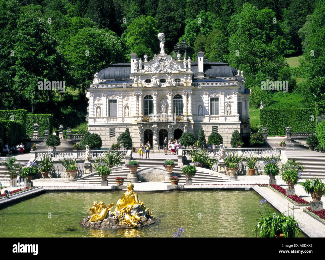 Linderhof Schloss, Bayern, Deutschland Stockfoto