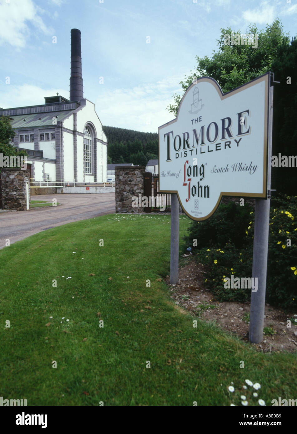 dh Tormore Destillerie SPEYSIDE MORAY Distillery errichtet Long John Malz Whisky Trail schottland scottish Highlands Whisky Stockfoto