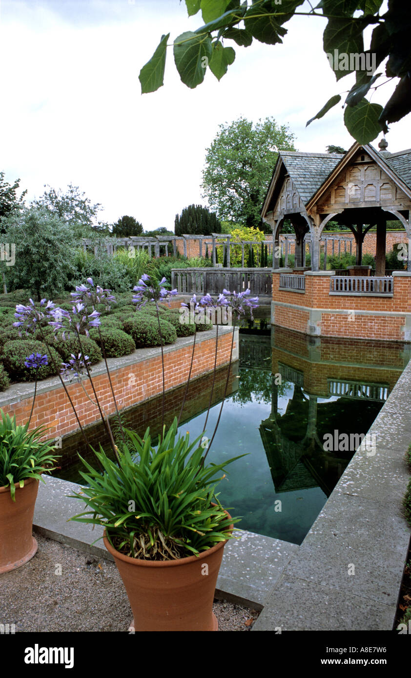 WASSER FEATURE HAMPTON COURT HEREFORDSHIRE UK Stockfoto