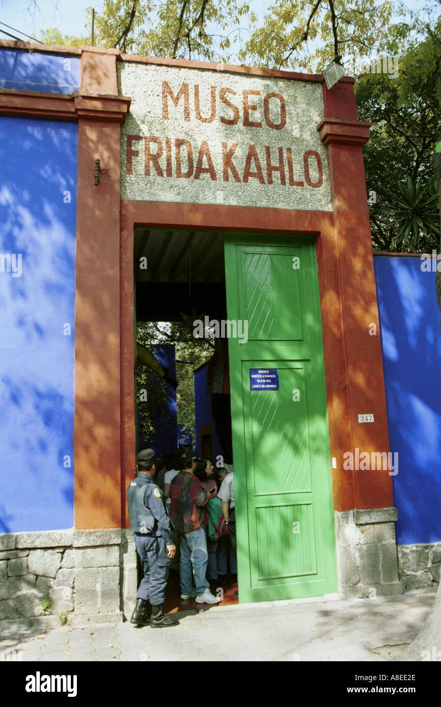 Museo Frida Kahlo Mexiko-Stadt Mexiko Stockfoto