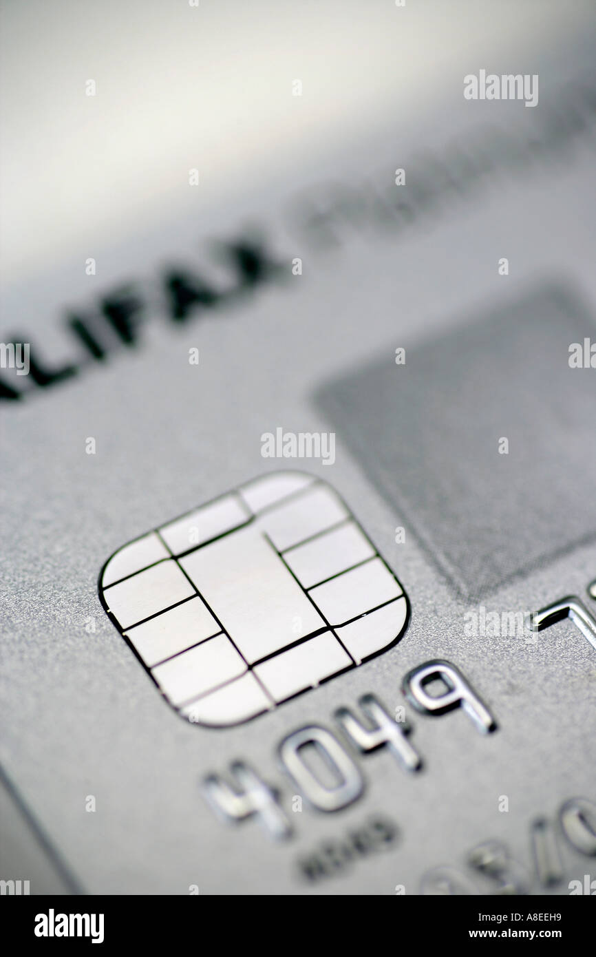 Elektronischen Chip Kreditkarte Stockfoto