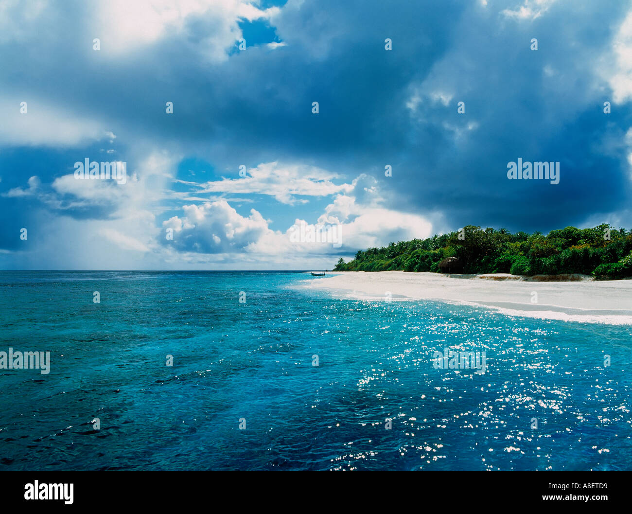 Malediven-Inseln Indischer Ozean Baa atoll Stockfoto
