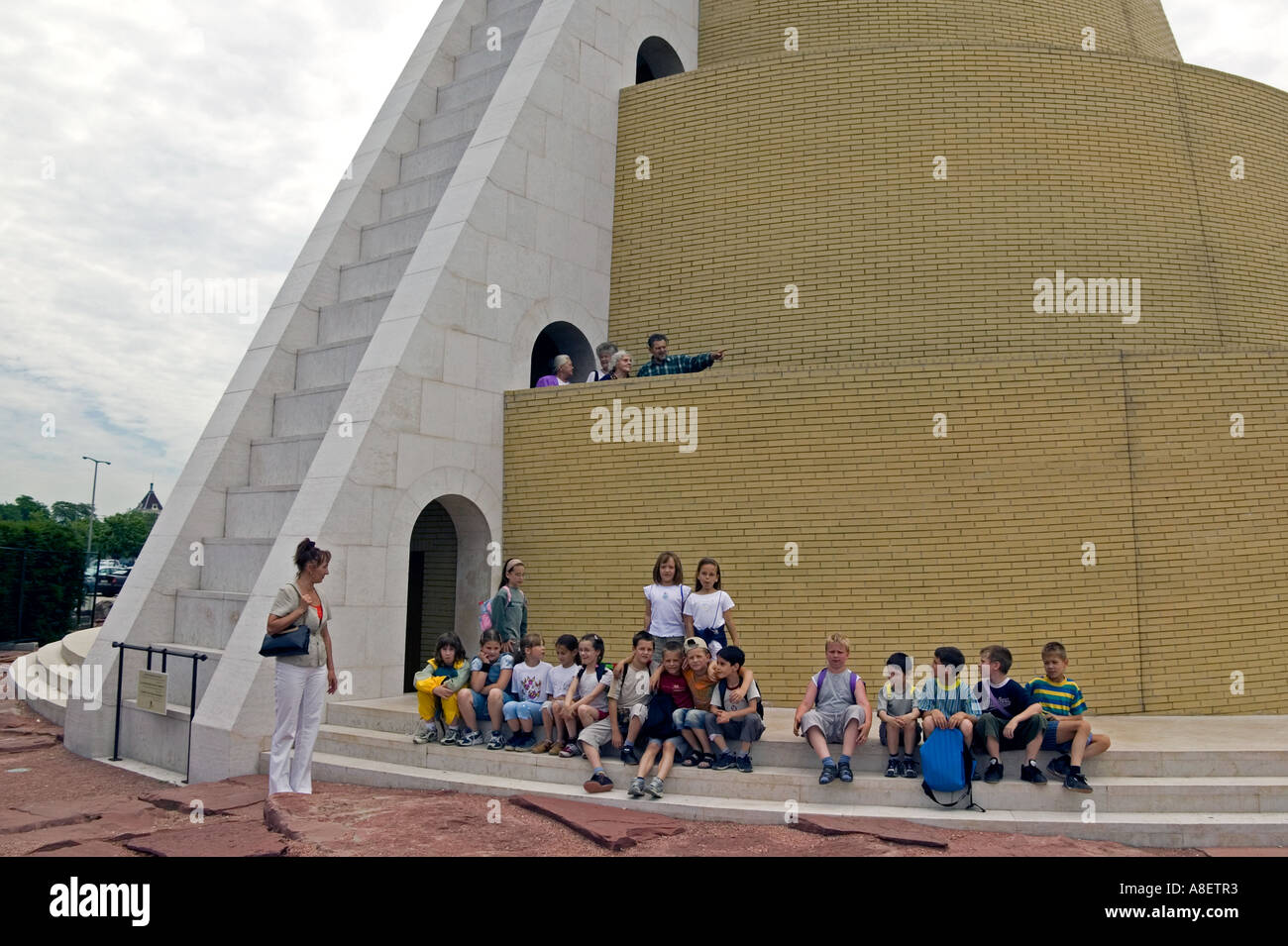 Gebäude von Flussfront Budapest. Stockfoto