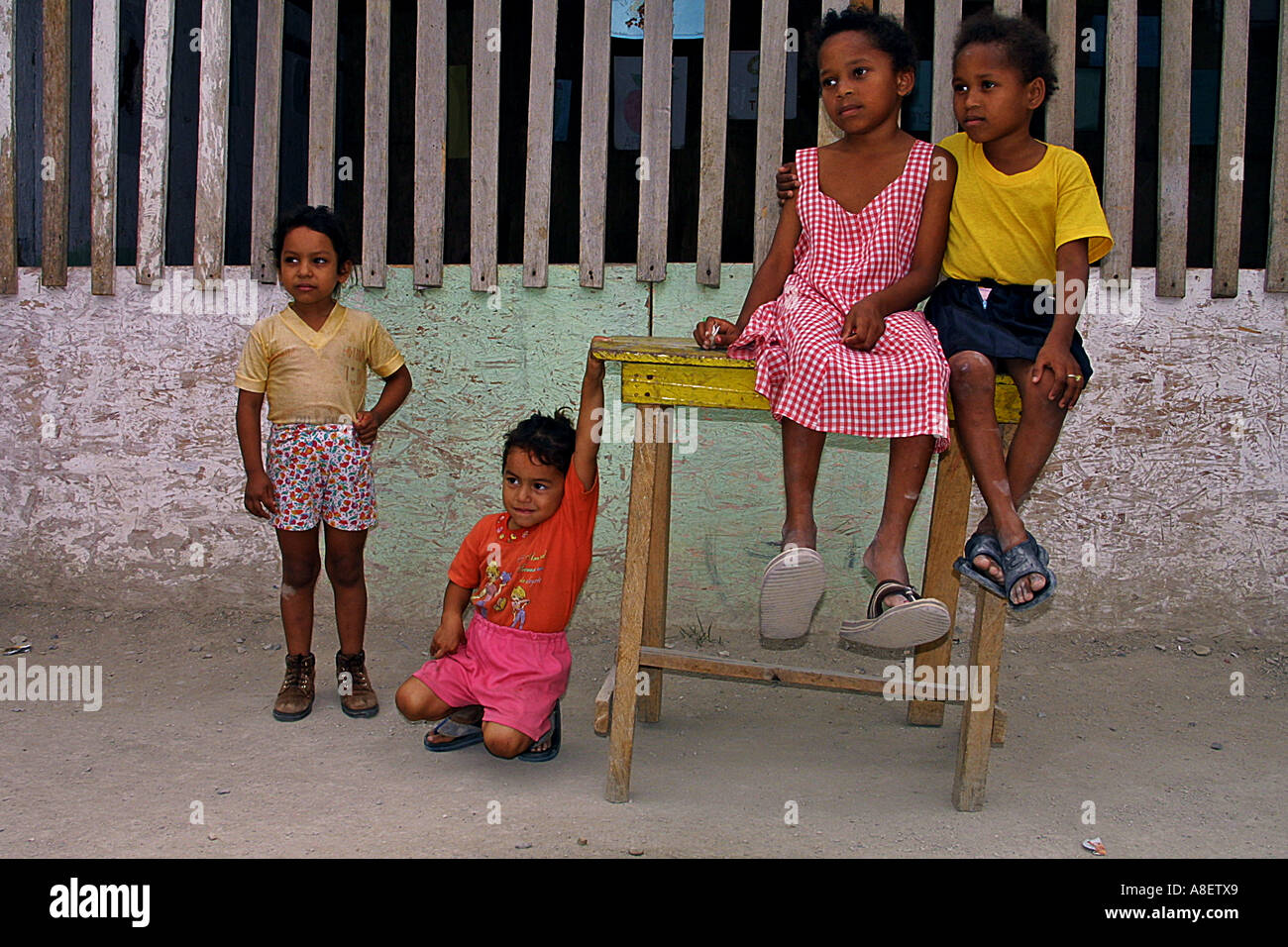 Schülerinnen und Schüler Ecuador. Guayaquil Stockfoto