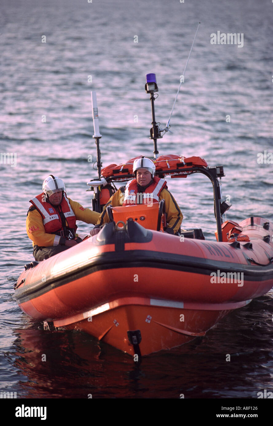 Eine Inshore Rettungsboot aus die Küste von Großbritannien UK Stockfoto