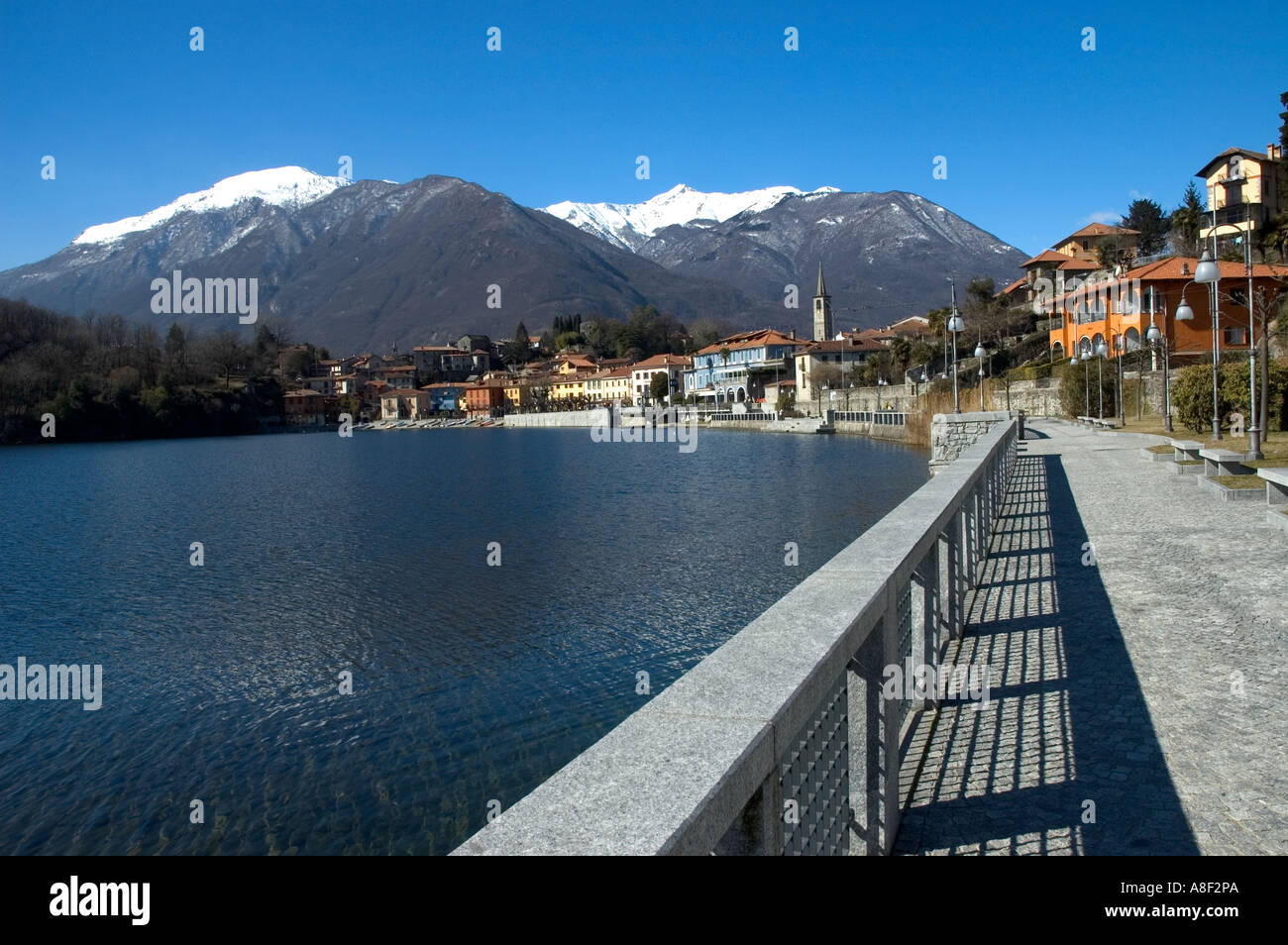 Mergozzo See - Italien Stockfoto