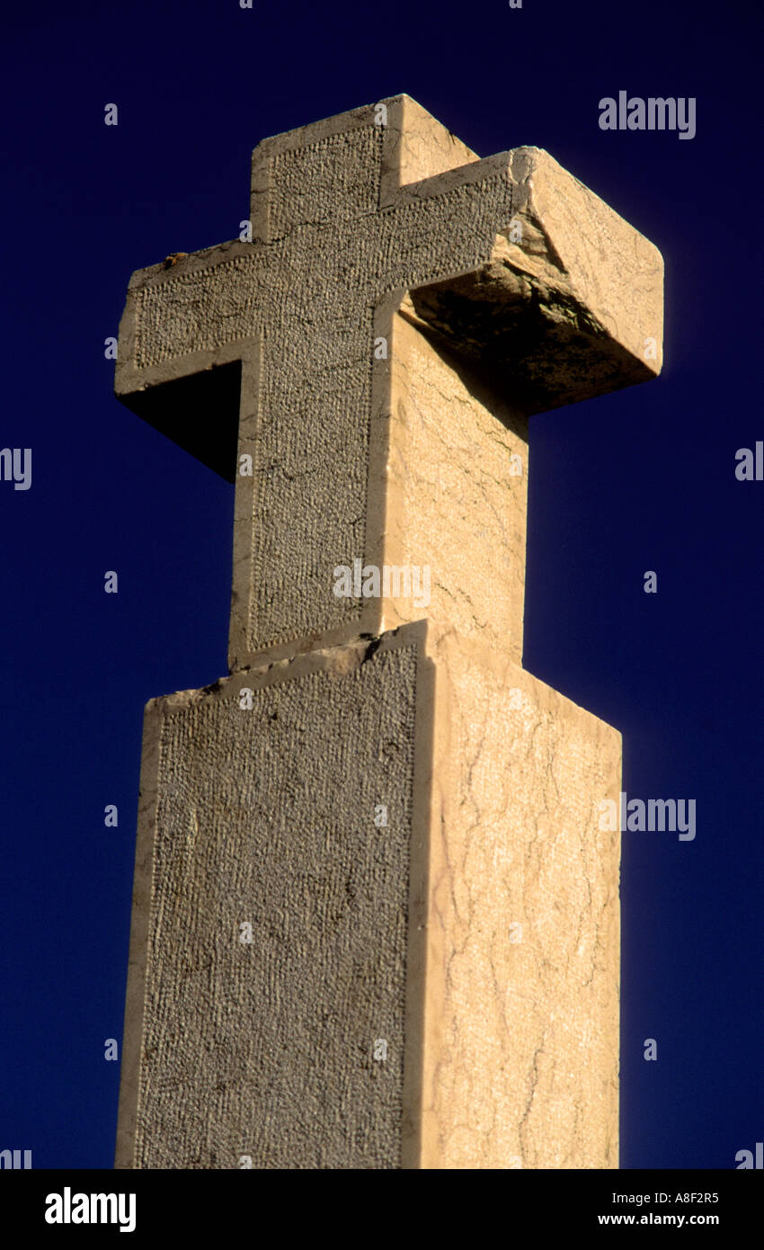 Eine Replik der ursprünglichen Holzkreuz errichtet durch portugiesische Entdecker Bartholomew Diaz an die südafrikanische Küste zu entdecken. Stockfoto