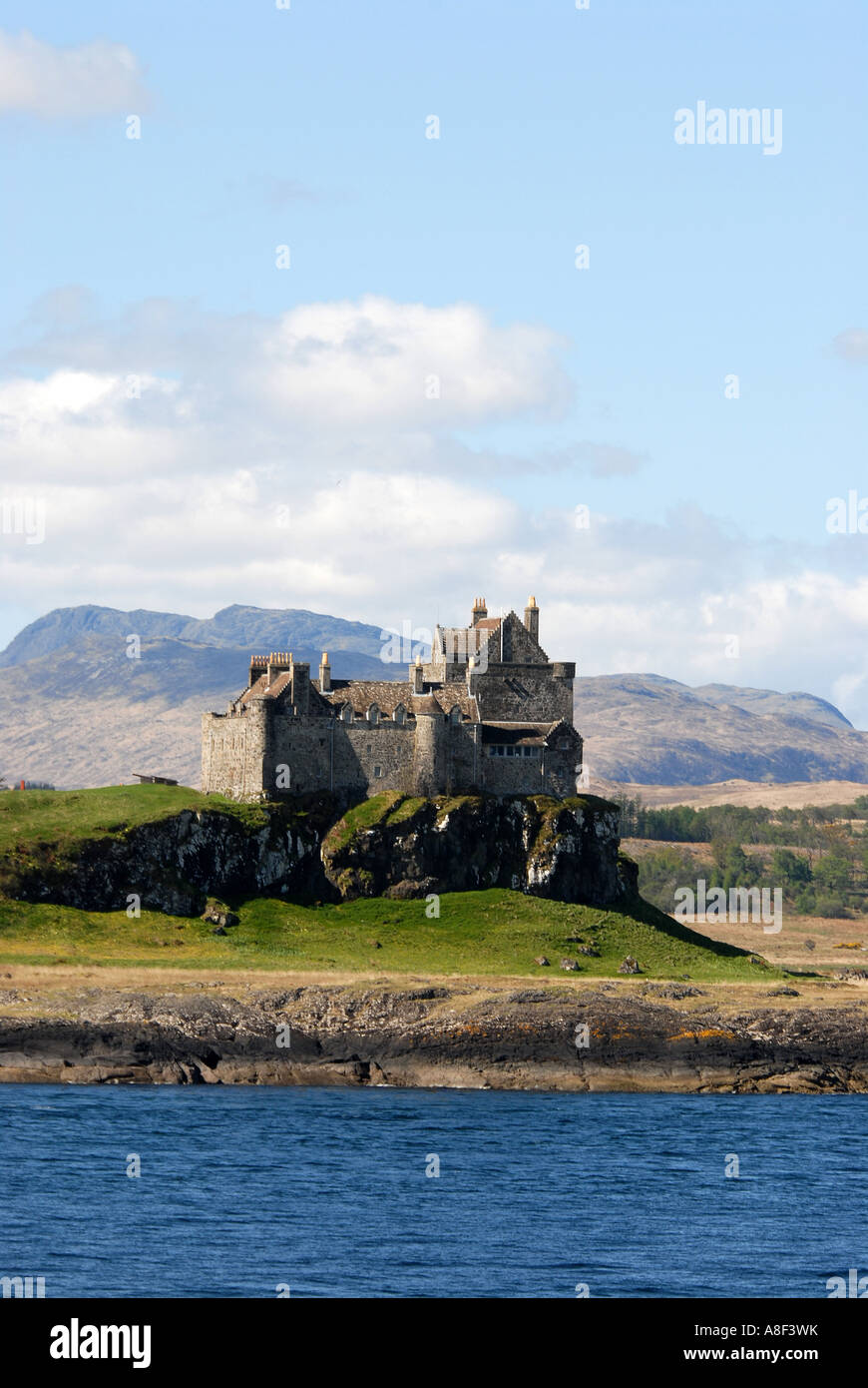 Duart Castle ist die älteste bewohnte Burg auf der Isle of Mull, Heimat von 28. Chief des Clan Maclean. Stockfoto