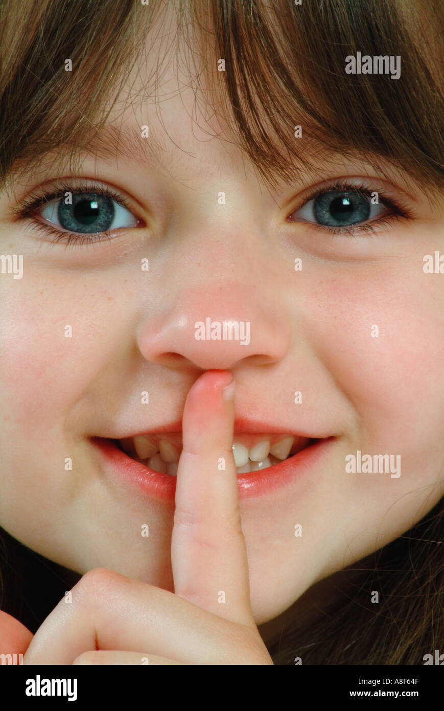 6 Jahre altes Mädchen Stockfoto