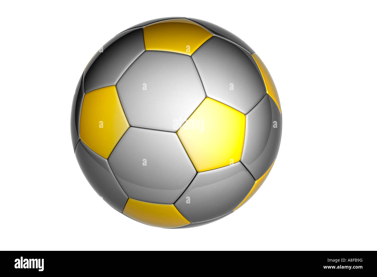 Fußball- oder Fußball ball Stockfoto