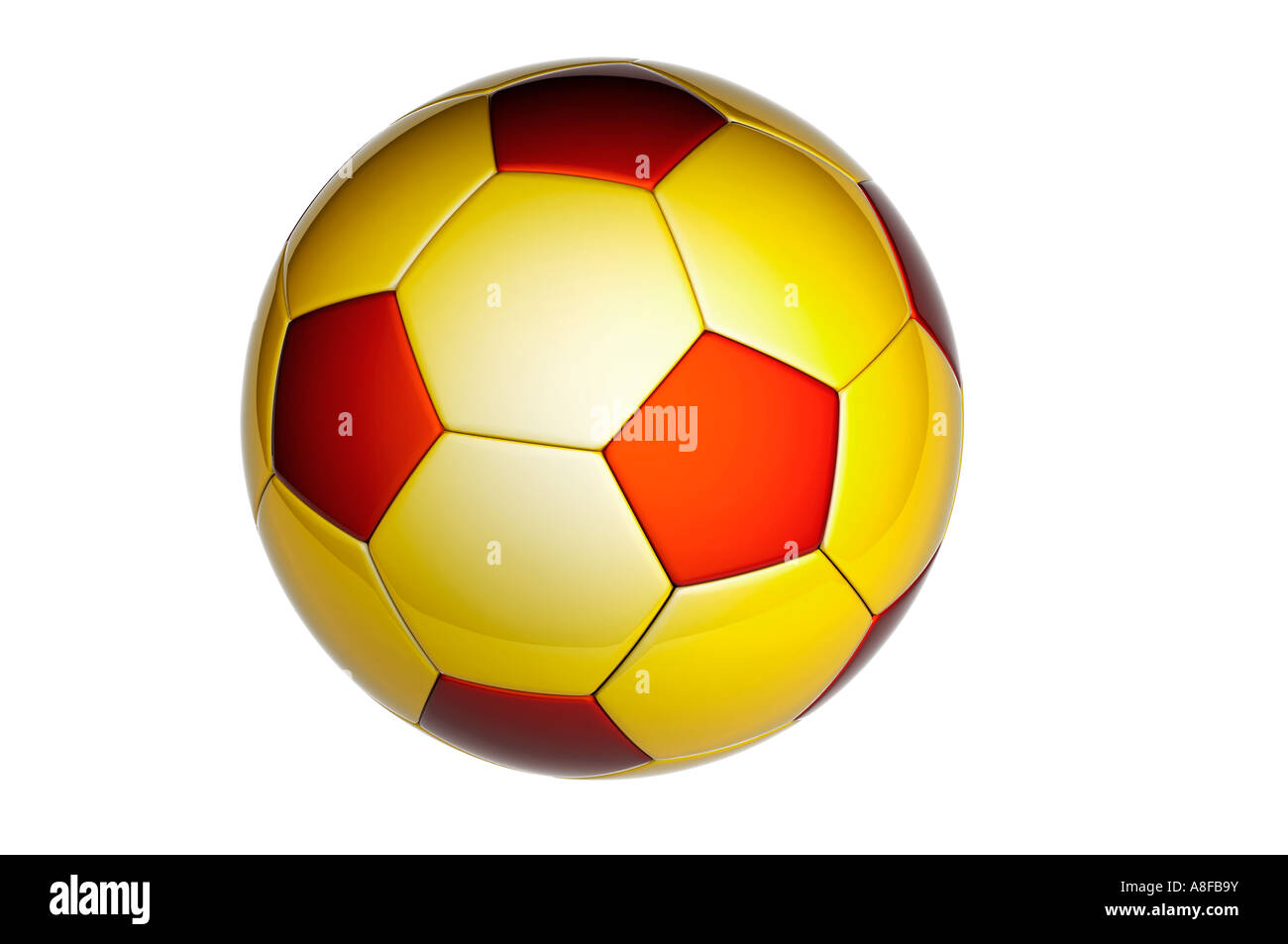 Fußball- oder Fußball ball Stockfoto