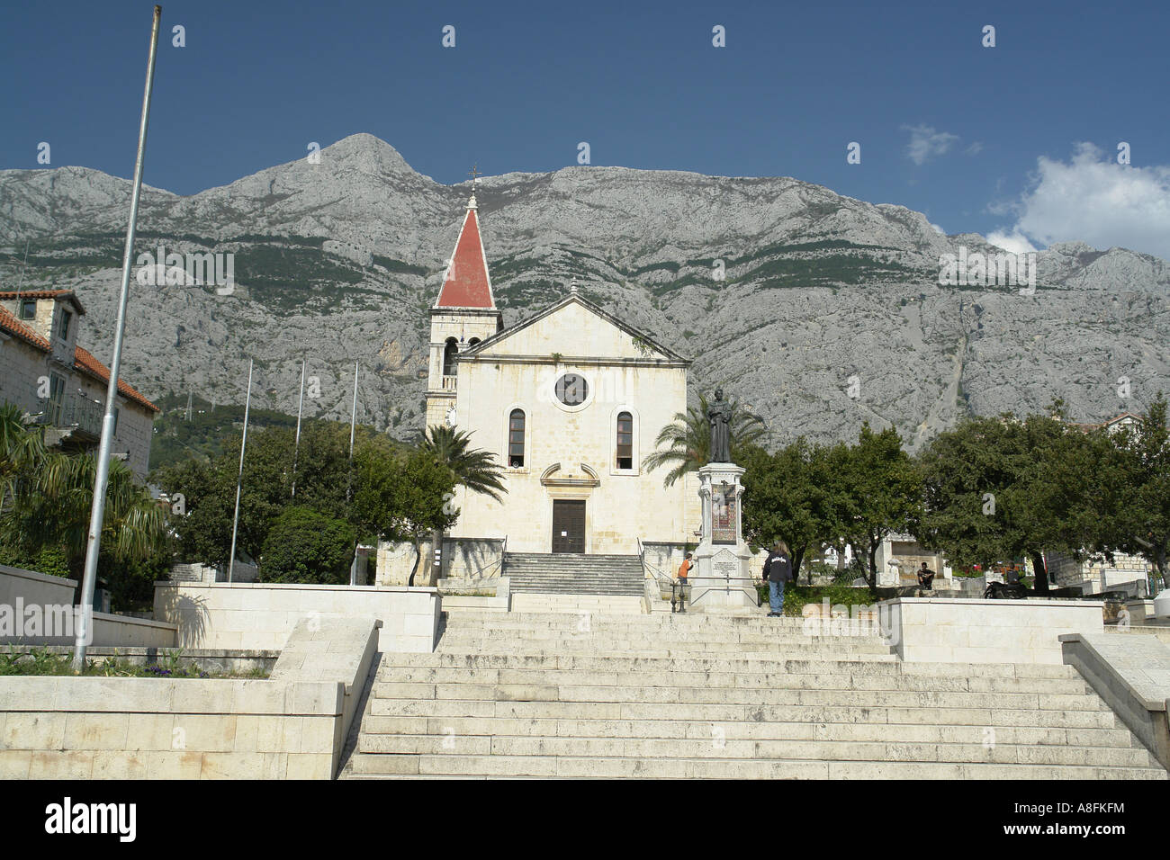 St.-Markus-Kathedrale Makarska in Makarska Riviera Adria Dalmatien Adria Kroatien Stockfoto
