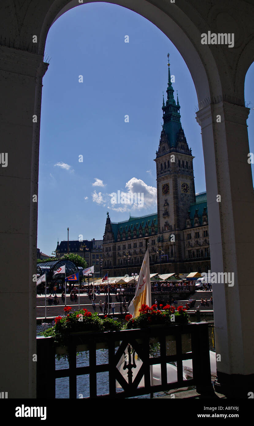 Rathaus Rathaus Hamburg Stockfoto