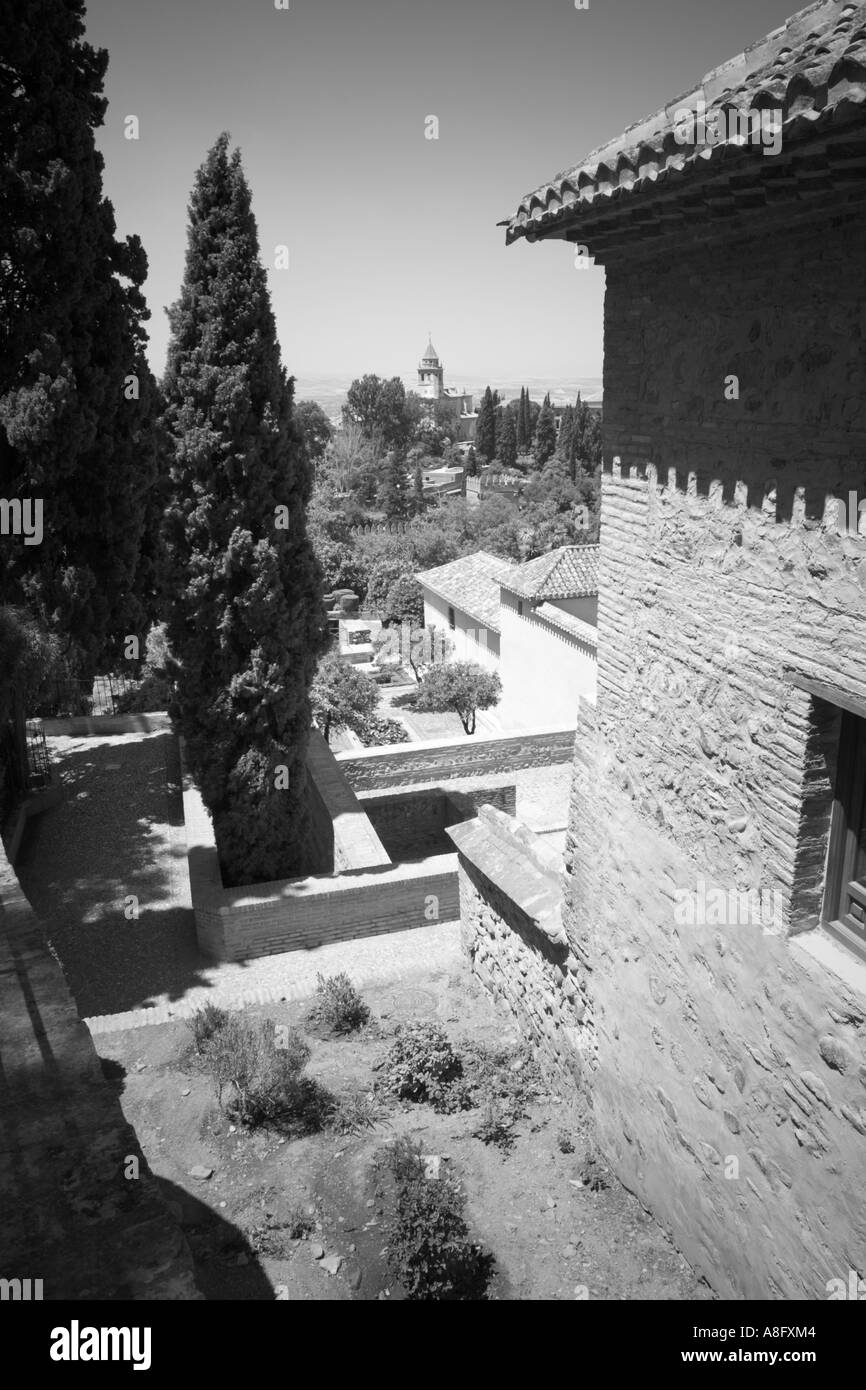 Altbau Generalife Alhambra Granada Andalusien Spanien Stockfoto