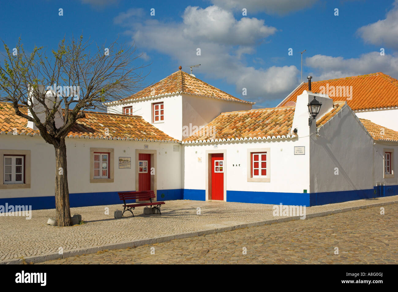 Porto Cova Dorfanger Algarve Beja District Portugal EU-Nordeuropa Stockfoto