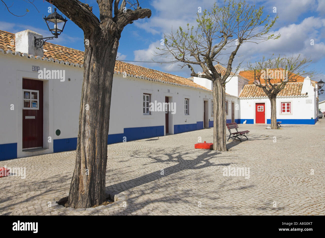 Porto Cova Dorfanger Algarve Beja District Portugal EU-Nordeuropa Stockfoto