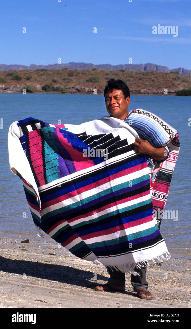 Cabo San Lucas Baja California Mexiko mexikanische Strand Meer Menschen Mann Decke Verkaufsmarkt Stockfoto