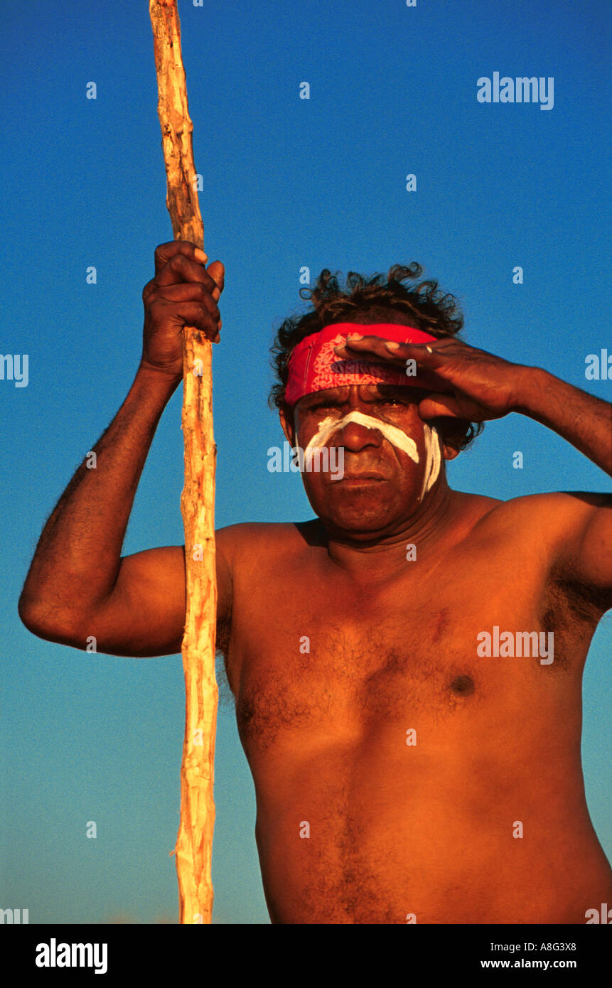 Blick auf das Meer, Darwin, Australien Aborigines Stockfoto