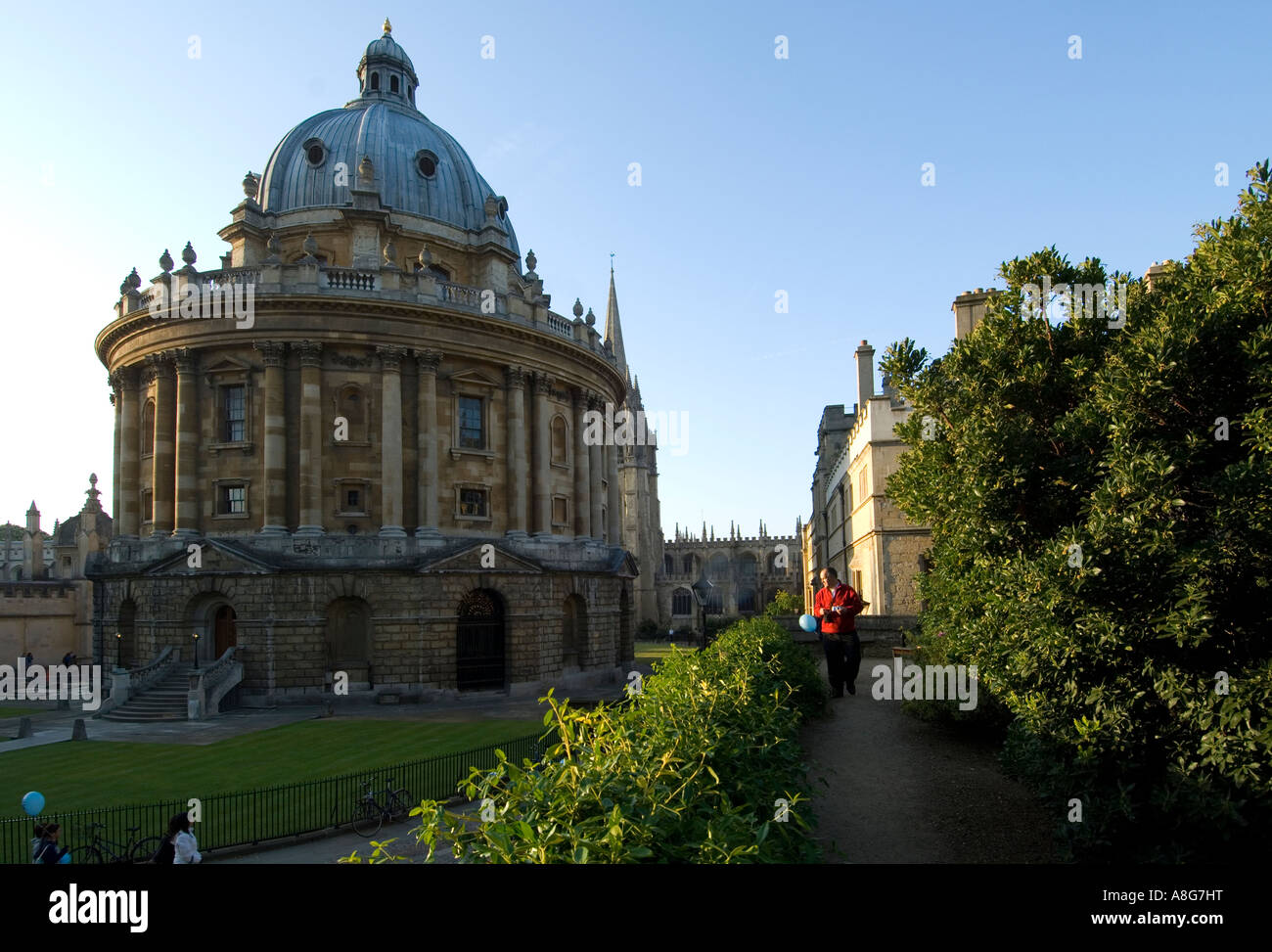 Die Radcliffe Camera, ein Lesesaal der Bodleain Bibliothek, das Urheberrecht, an der Oxford University UK Stockfoto