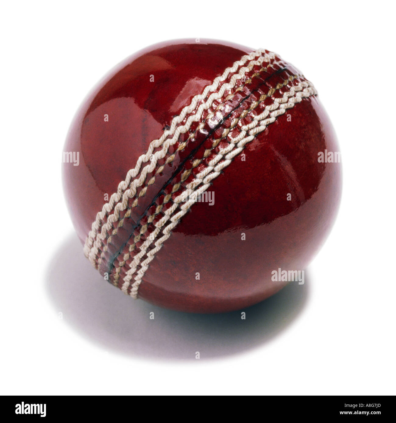 Ein Cricketball Stockfoto