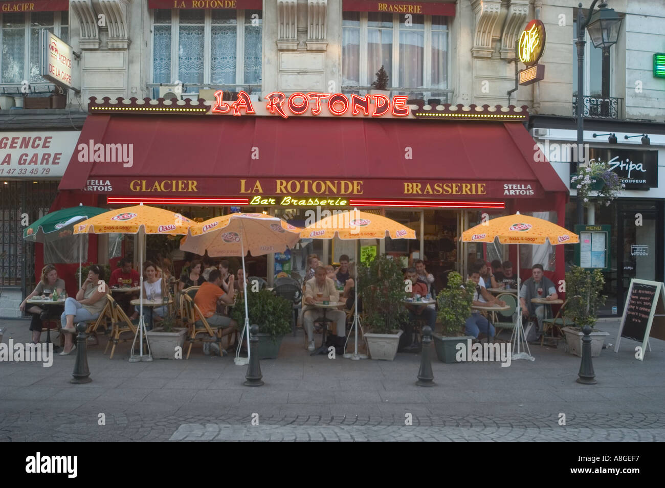 La Rotonde Café bar-Paris Frankreich Stockfoto