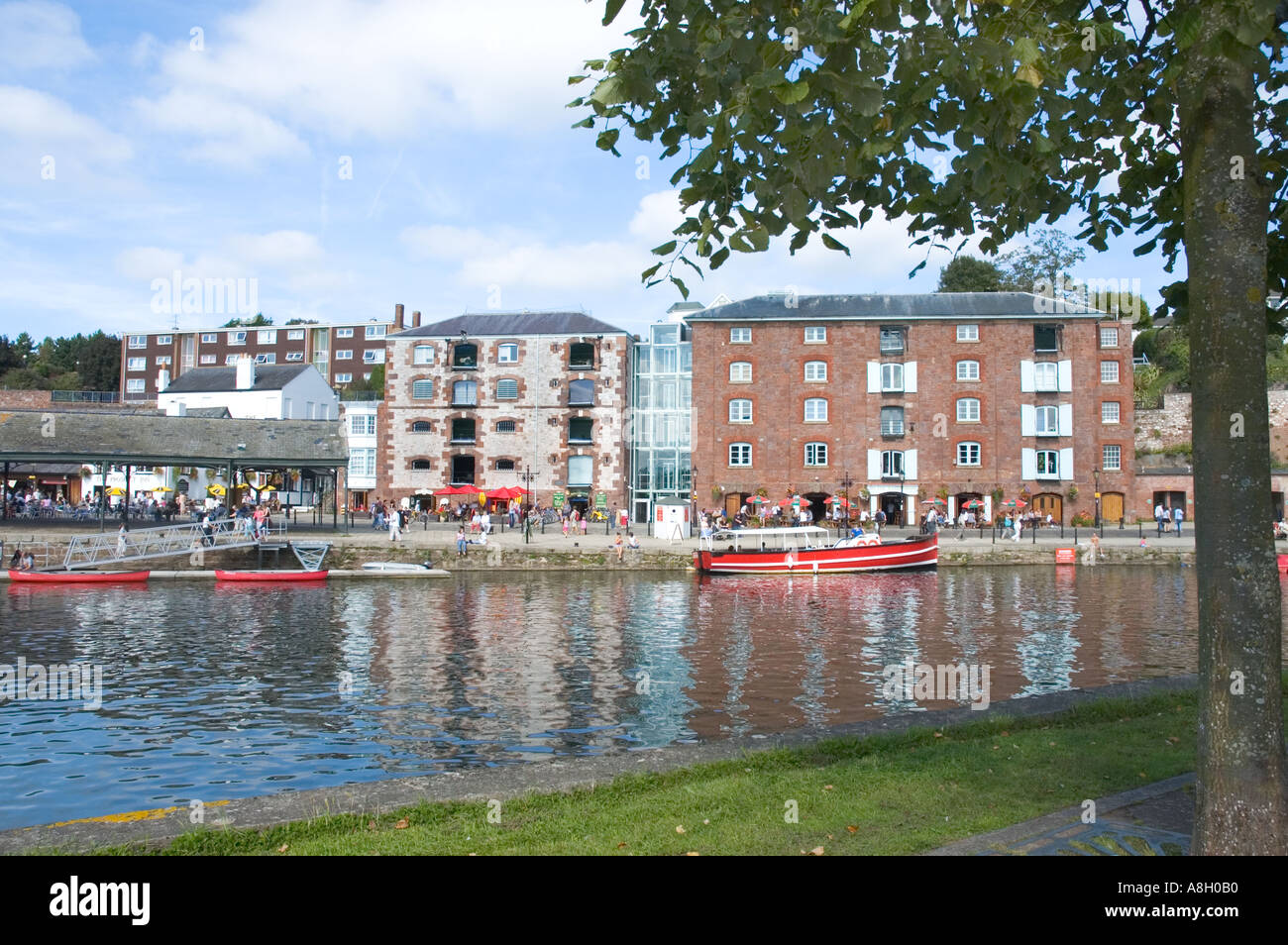 Kai, Fluß Exe, Exeter, Devon. Stockfoto