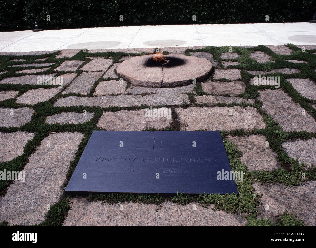 15202 Präsident John f. Kennedy s Grabstätte Nationalfriedhof Arlington Virginia USA Stockfoto
