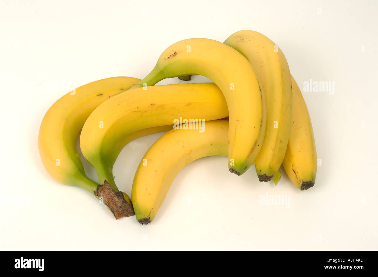 Bündel Bananen Supermarkt gekauft und in einem normalen Geschäft Zustand Stockfoto