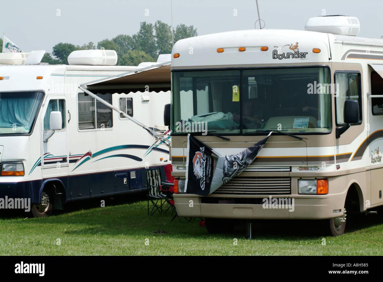 amerikanische Amerika uns Usa Wohnmobil Trainer Winnebago Camping camping rv-Freizeit-Vechical in den Ruhestand Ruhestand Reisen Komfort Haus ca Stockfoto