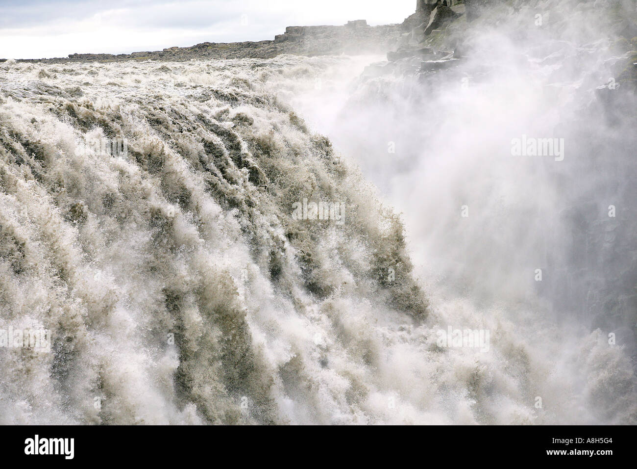 Dettifoss Wasser fällt, den Vatnajökull National Park, Island Stockfoto