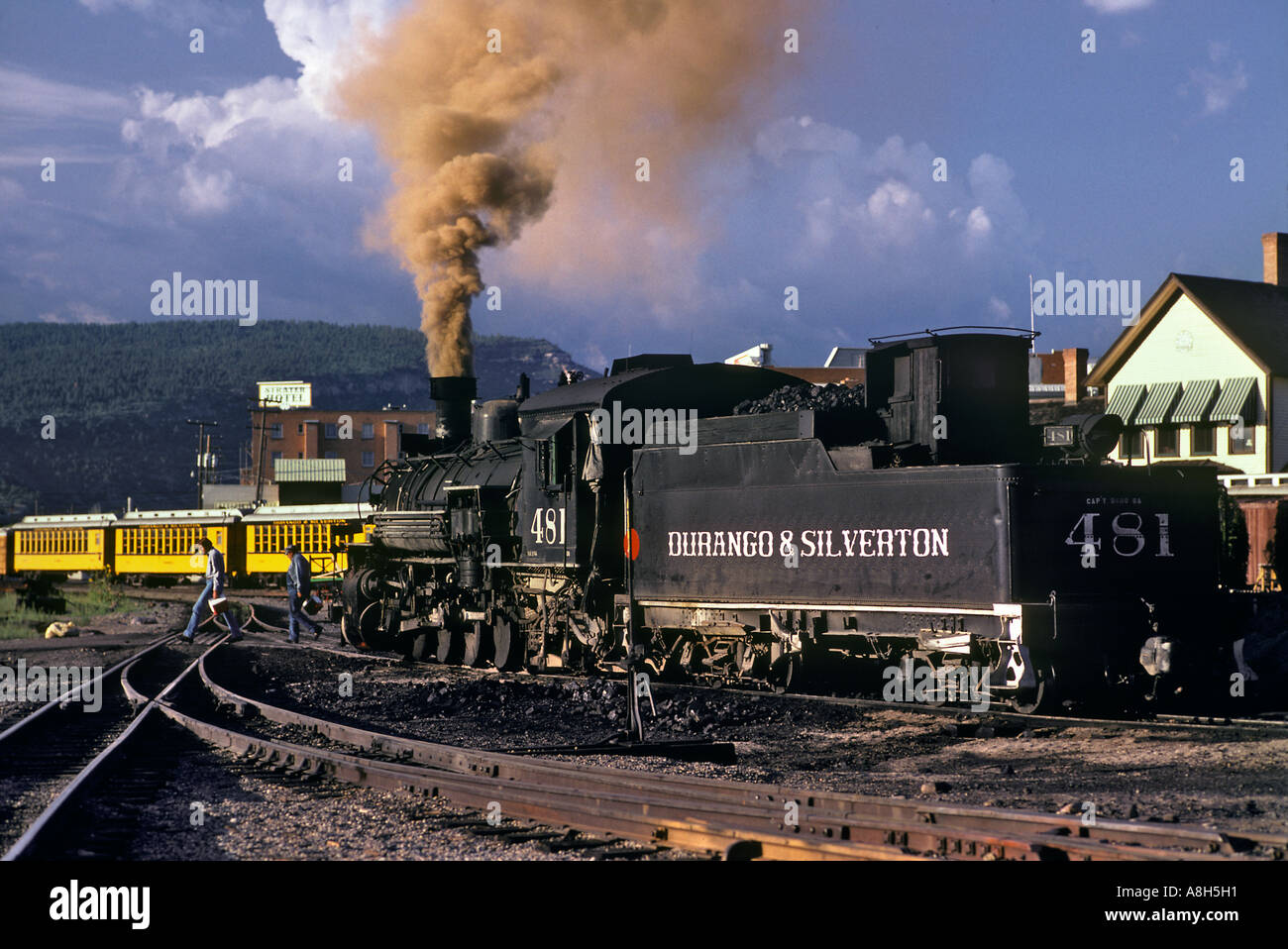 Durango Silverton Narrow Gauge Railroad Colorado Stockfoto