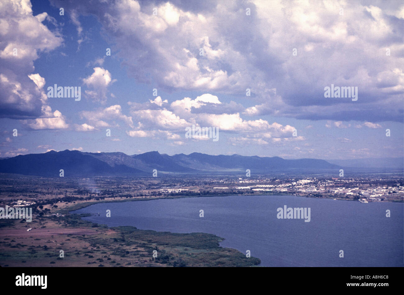 Luftaufnahme von Kisumu Viktoriasee Kenia in Ostafrika Stockfoto, Bild