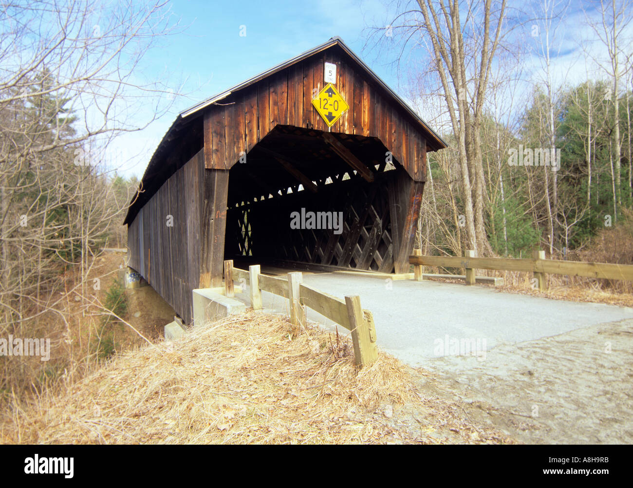 Martins Mühle oder Martinsville Covered Bridge befindet sich in Hartland Vermont USA Nordamerika uns Nordost VT Neuengland vt Stockfoto