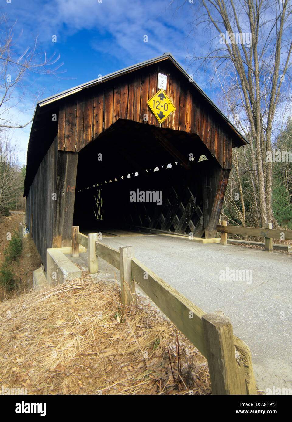Martins Mühle oder Martinsville Covered Bridge befindet sich in Hartland Vermont USA Nordamerika uns Nordost VT Neuengland vt Stockfoto