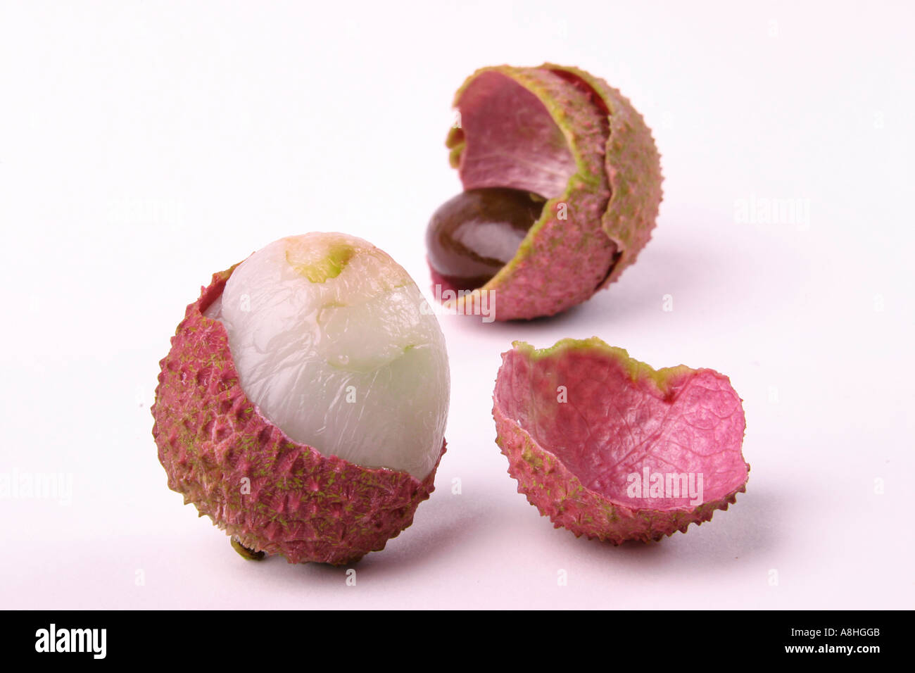 Litschi (Litchi Chinensis) Stockfoto