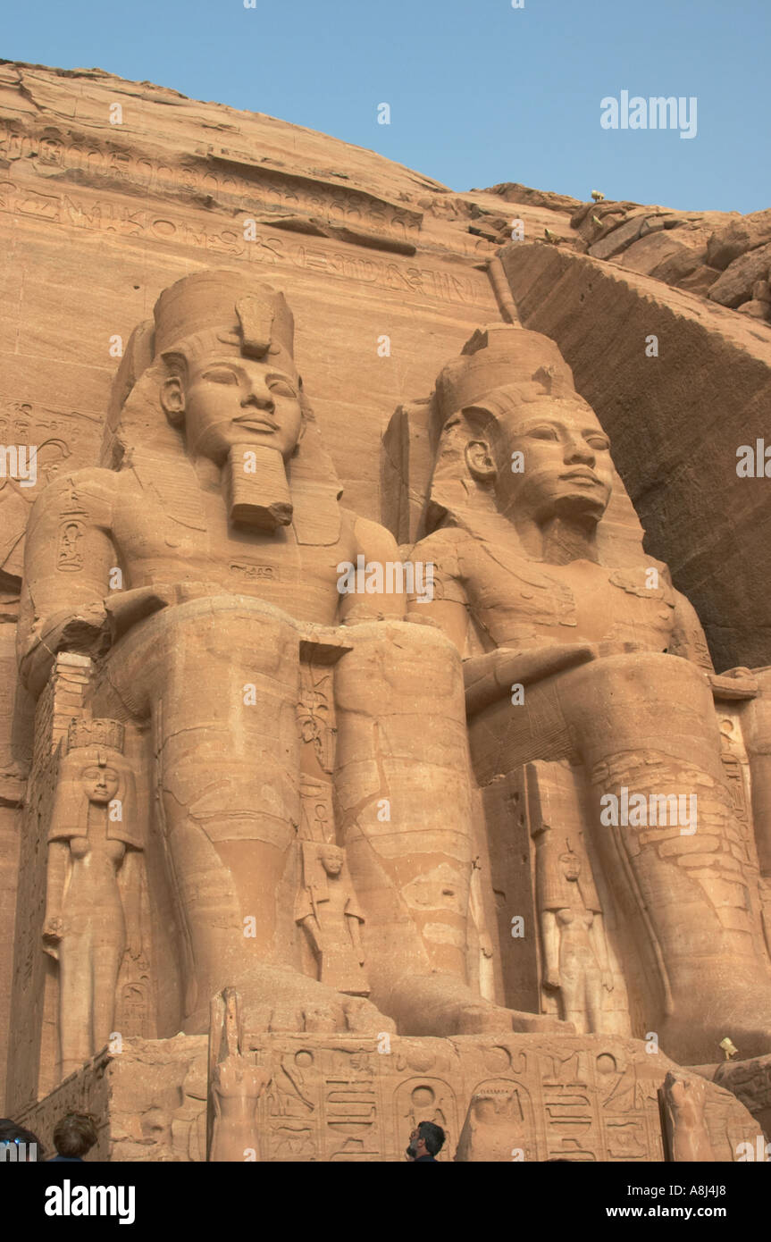 Ramses II-Abu Simbel-Ägypten Stockfoto