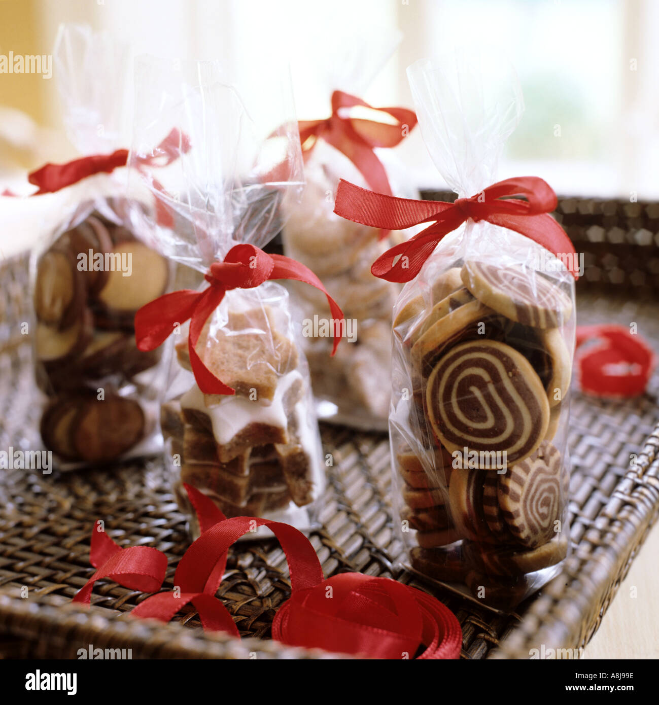 Weihnachten Schokolade Kekse Stockfoto