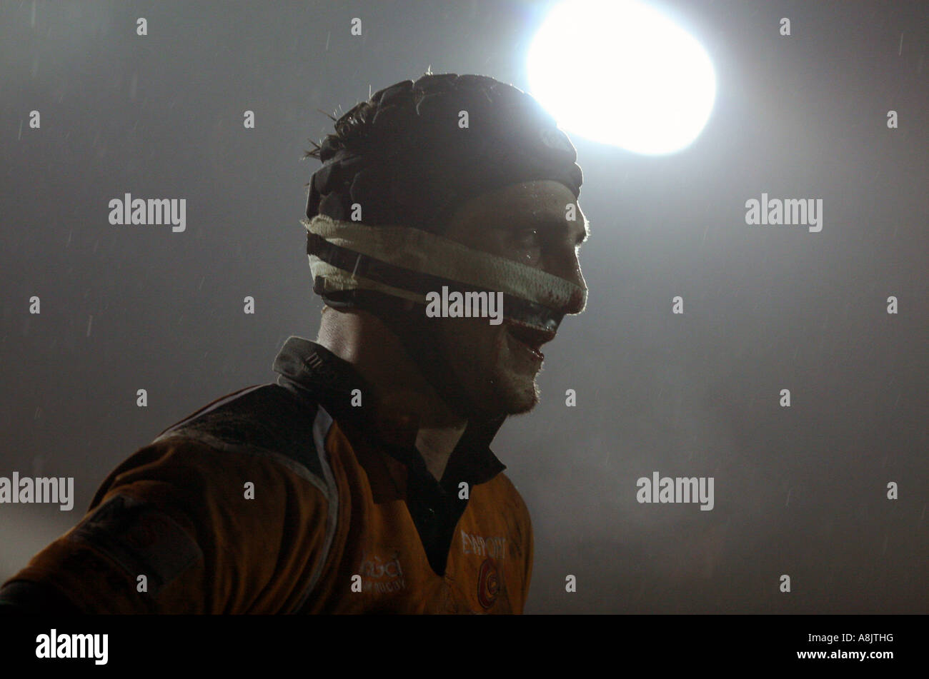 Luke Charteris Newport Gwent Drachen und Cardiff Blues Rodney Parade Newport Stockfoto