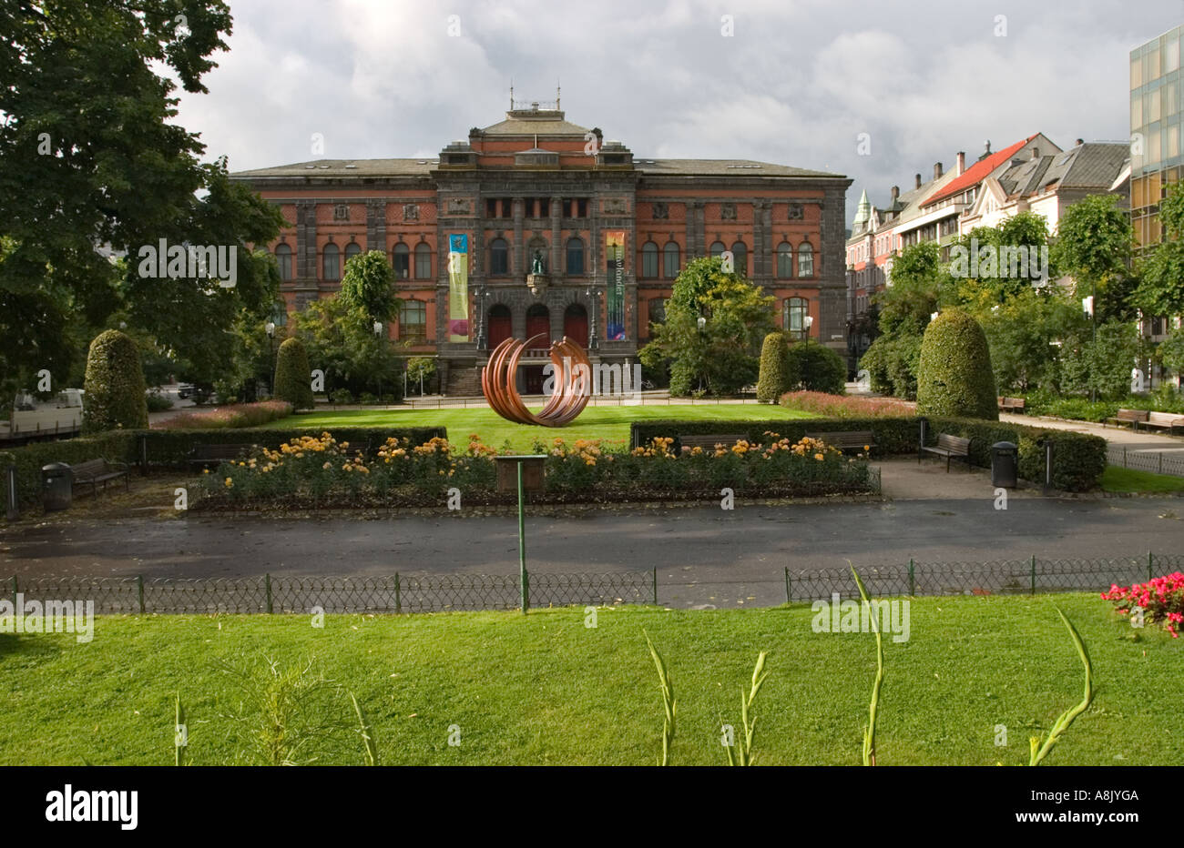 Kunstmuseum-Ole Bulls Plass Bergen Norwegen Stockfoto